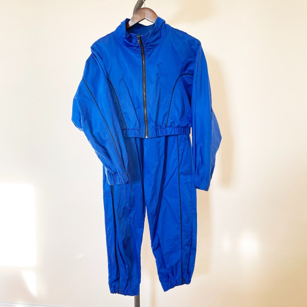Tracksuit (Pants+Jacket) Oversized Electric Blue SzM Urban Outfitters Streetwear